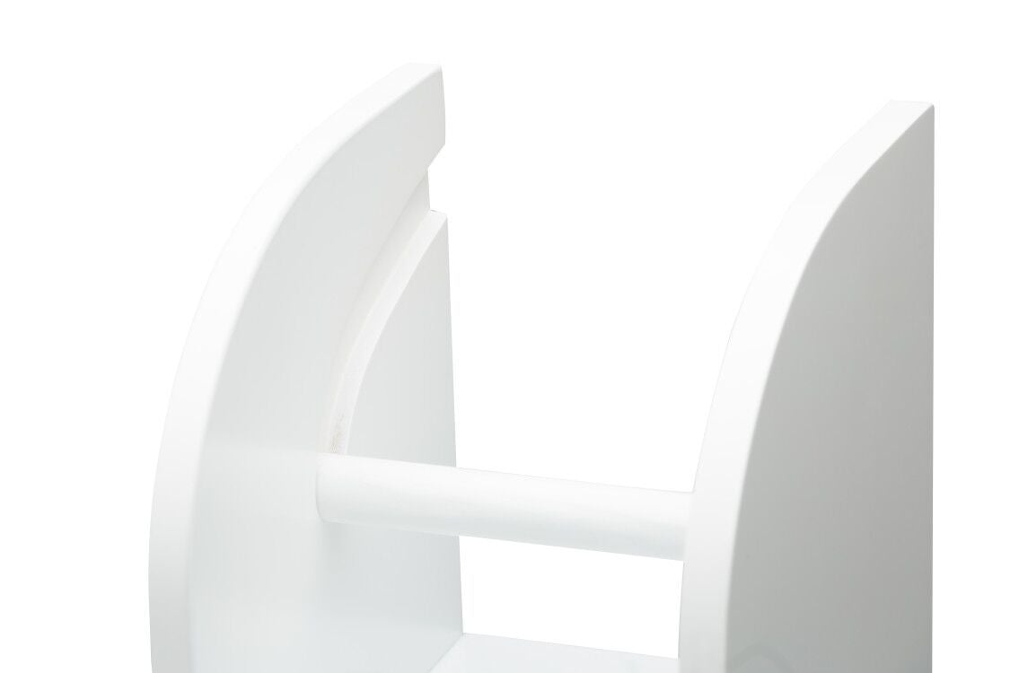 Classic Toilet Roll Holder and Storage Cabinet - white