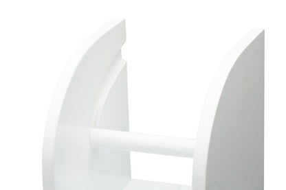 Classic Toilet Roll Holder and Storage Cabinet - white