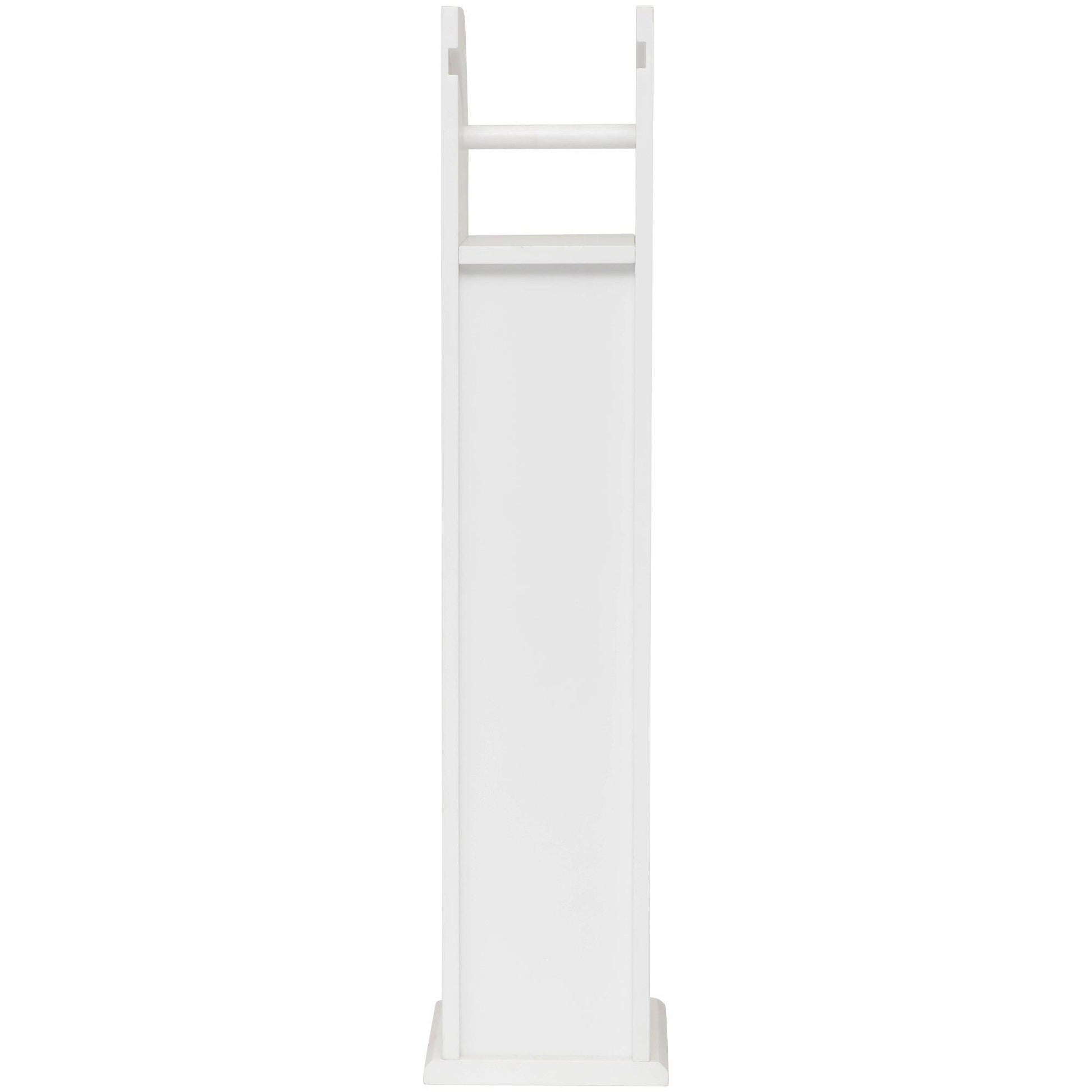 Classic Toilet Roll Holder and Storage Cabinet - white