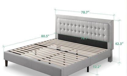 Tufted Button Upholstered Bed Frame