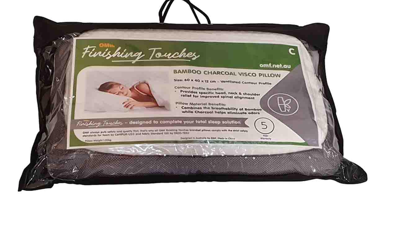 Bamboo Charcoal Contour Pillow