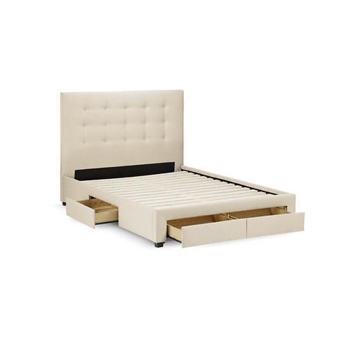 Buttons Upholstered Storage Bedframe