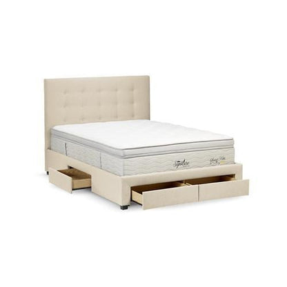 Buttons Upholstered Storage Bedframe
