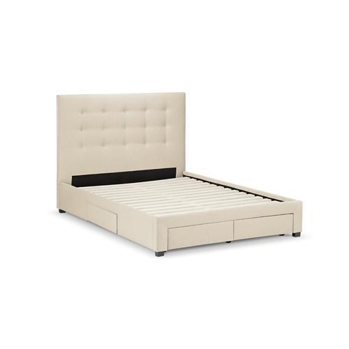 Buttons Upholstered Storage Bedframe
