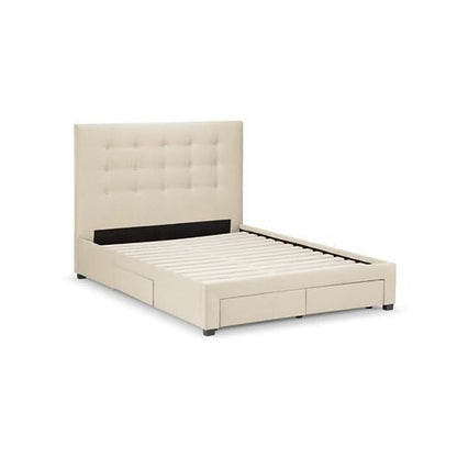 Buttons Upholstered Storage Bedframe