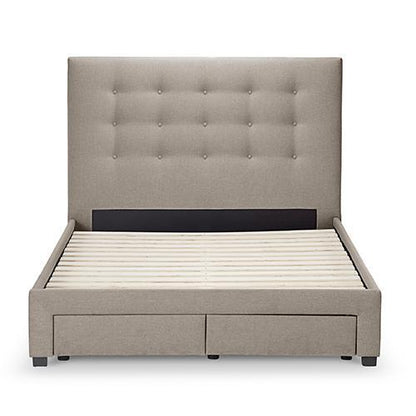 Buttons Upholstered Storage Bedframe