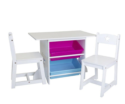 Mia 3 piece Kids Table and Chair with Storage set