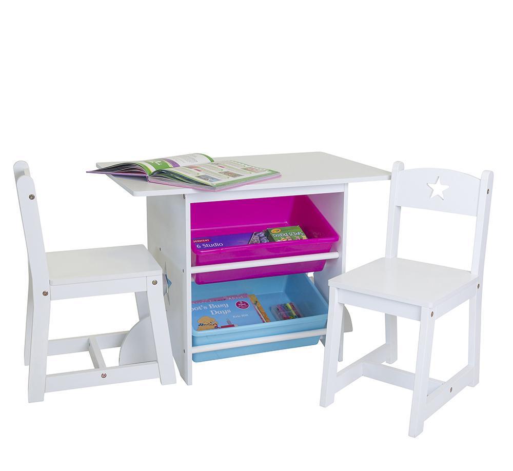Mia 3 piece Kids Table and Chair with Storage set