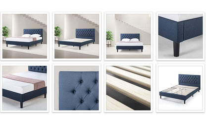 Misty Tufted Upholstered Platform Bed Frame