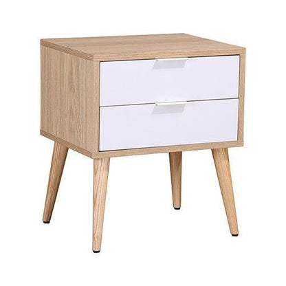 Oslo Oak 2 Drawer Bedside