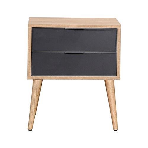 Oslo Oak 2 Drawer Bedside