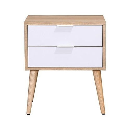 Oslo Oak 2 Drawer Bedside