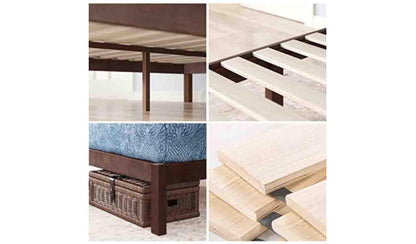 Rustic Solid Wood Bed Frame