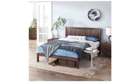 Rustic Solid Wood Bed Frame
