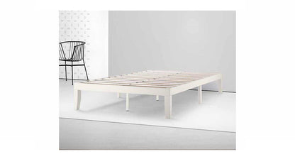 Moiz 14" Wood Platform Bed Base