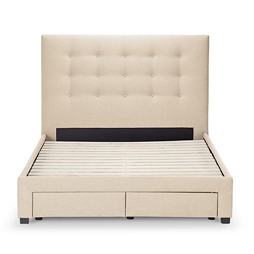 Buttons Upholstered Storage Bedframe