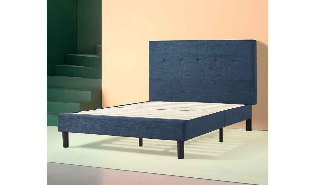 Upholstered Bed Frame Navy